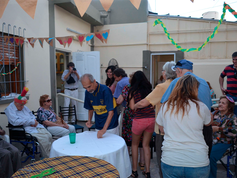 Zona de descanso para residentes